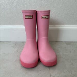 Hunter Kids Light Pink Rain Boots Size 13